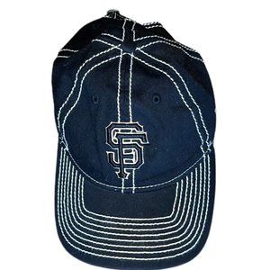 SF Giants Baseball MLB Black with White Linning Cap New Era Adjustable Back